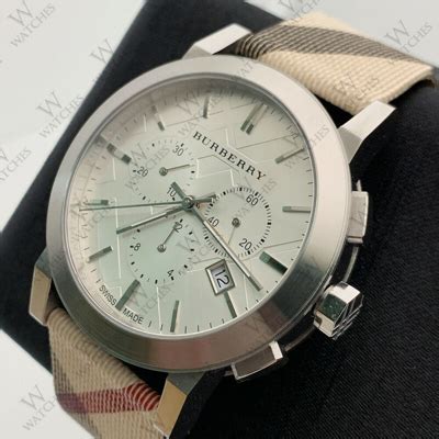 New Burberry BU9357 Nova Chronograph Analog Quartz Leather 